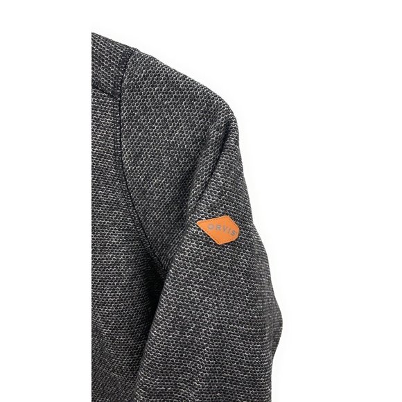 Orvis Black Faux Sherpa Lined 1/4 Quarter Zip Pullover Sweater Size XXL - Picture 3 of 7